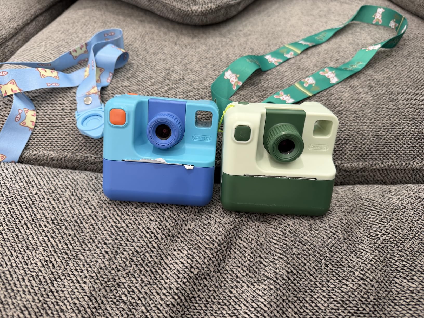 Kids Camera Instant Print, Christmas Birthday Gifts for Girl Boys 3-12 Years Old, FHD Selfie Digital Video Cameras Toddler 3 Rolls Print Paper & 32G Card (Blue) customer photo 1