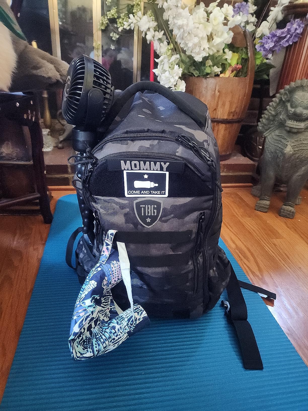Tactical Baby Gear Daypack Tactical Diaper Bag Backpack for Dads - MOLLE compatible, Built-in Changing Mat, Stroller Straps (Multicam Black 4th Gen) customer photo 1