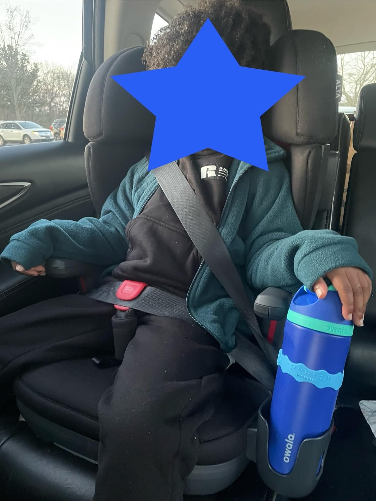 UPPAbaby Alta V2 High Back Booster Seat/Seven-Position, Active Support Headrest for Growing Children/SecureFit Integrated Belt Guide + Positioner/Cup Holder Included/Kavneer (Almond Mélange) customer photo 2