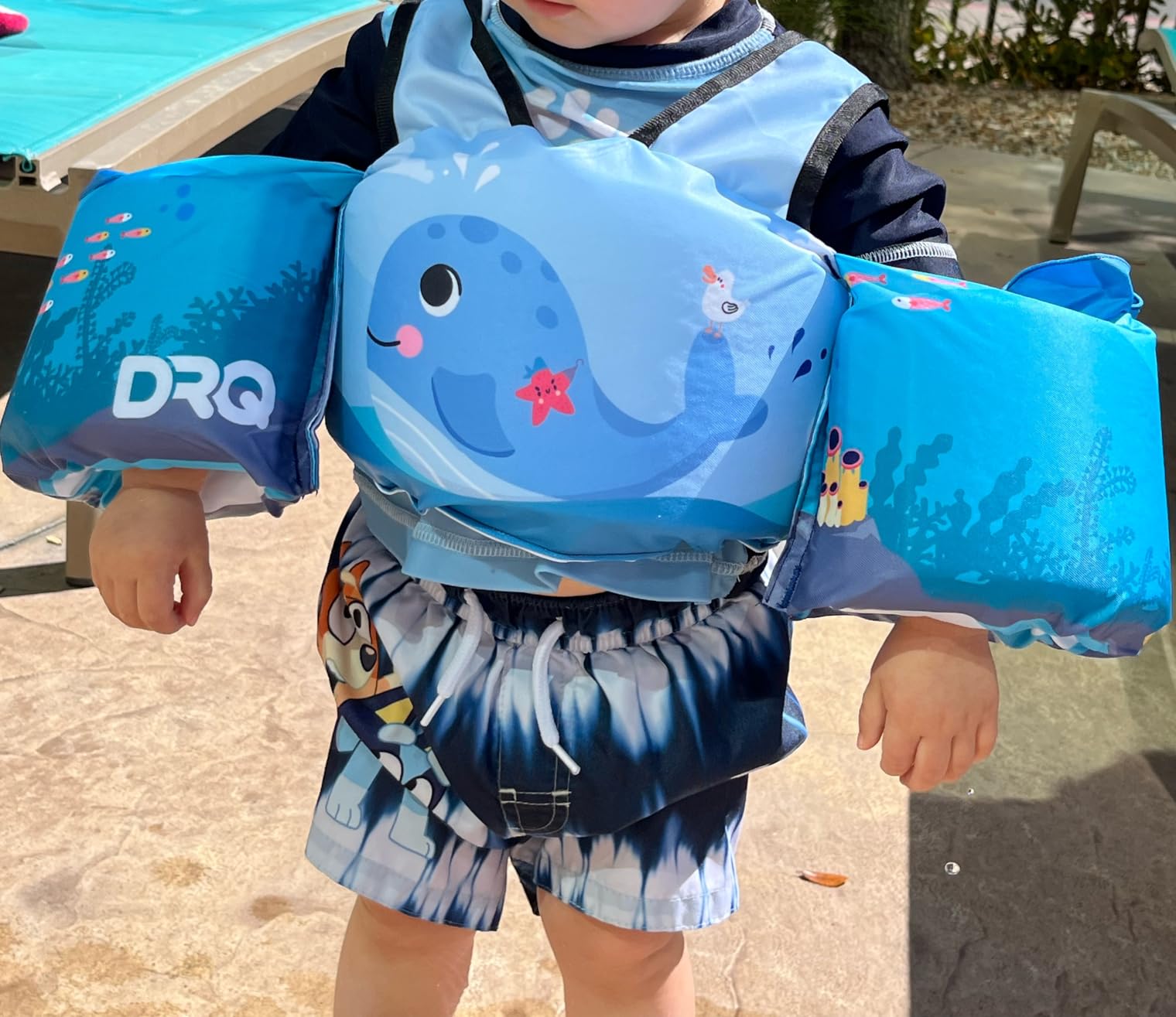 DRQ Toddler Swim Vest, Toddler Floaties for 22-66lbs Kids, Puddle Jumper Kids Life Jacket with Shoulder Harness Arm Wings for Girls Boys 2 3 4 5 6 Years Old customer photo 2