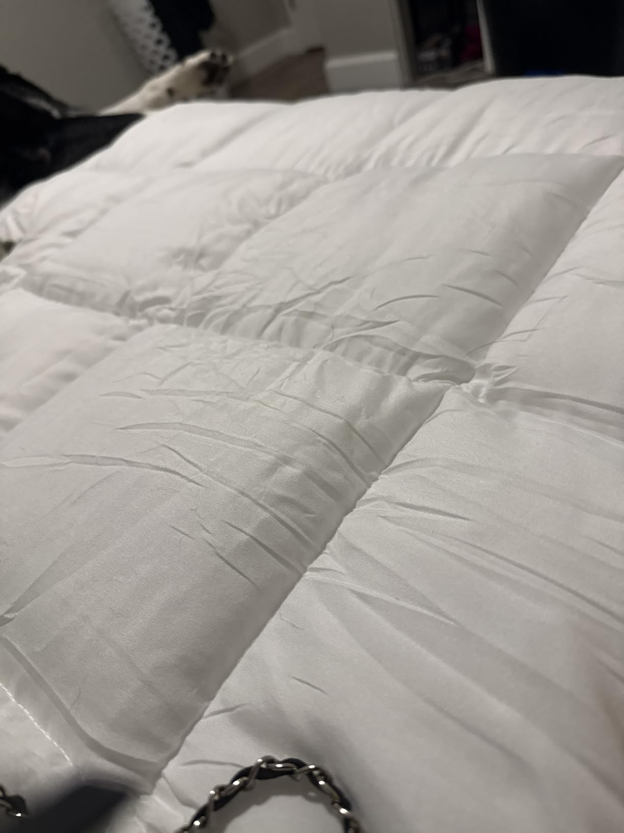 Niagara Sleep Solution Cloud-Like Twin Mattress Topper - 100% Cotton Top Mattress Pad for Back Pain Relief - Breathable & Naturally Cooling for Hot Sleepers, White customer photo 2