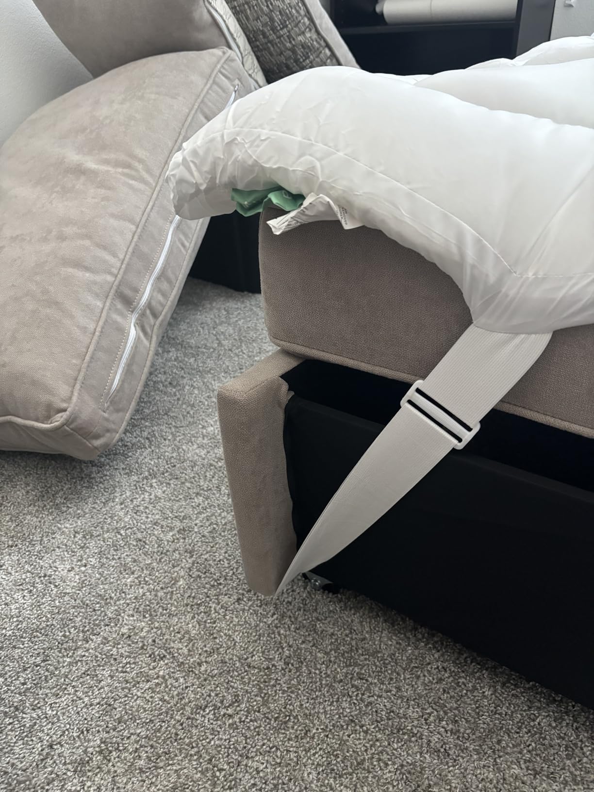 Ultra Soft Twin Mattress Topper - Cloud-Like Mattress Pad for Full Back Support - Breathable Cooling Material for Hot Sleepers, White customer photo 2