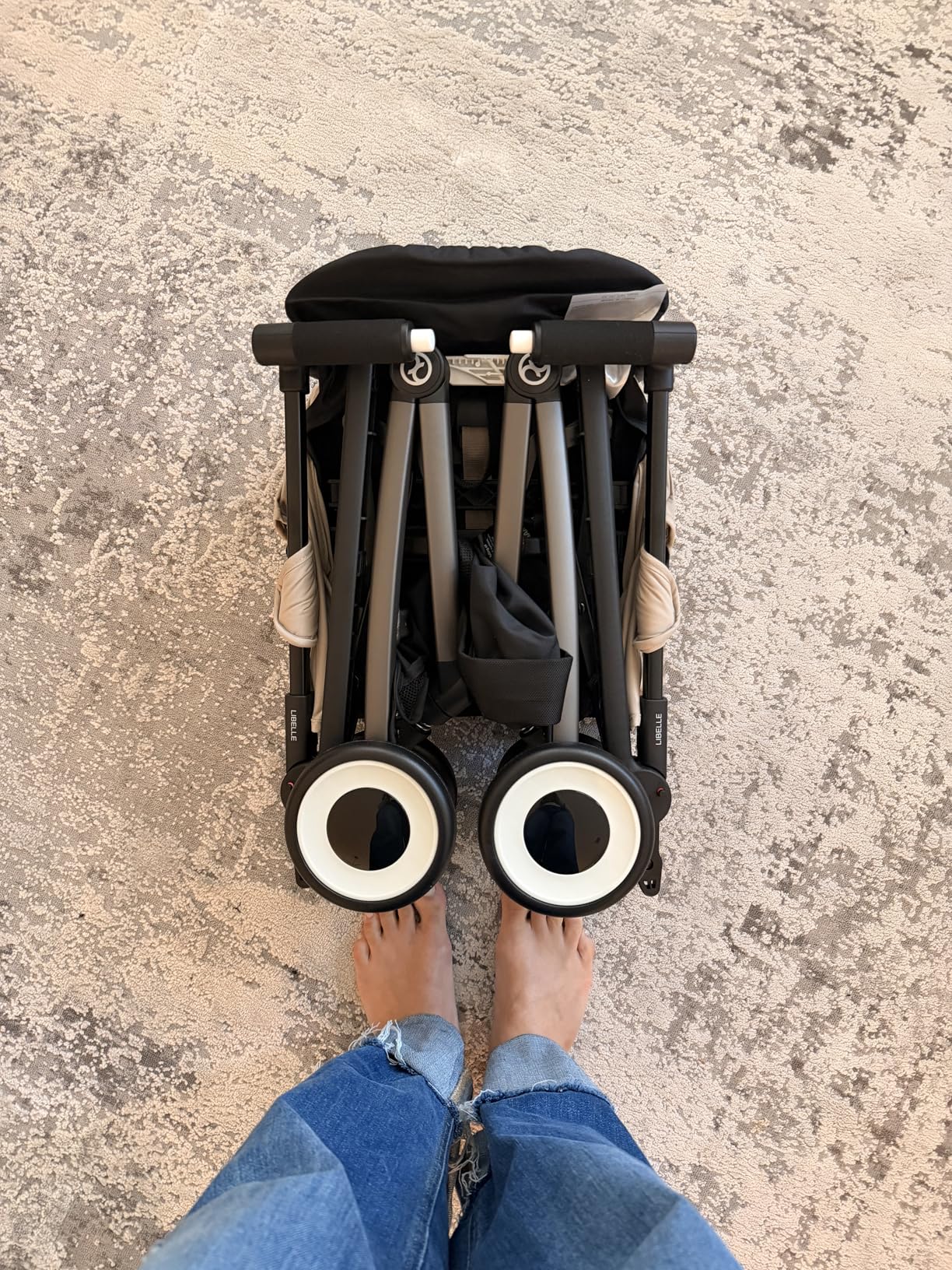 Cybex Libelle 2 Travel Baby Stroller - Lightweight Carry-On Travel Stroller for Airplane with One-Hand Recline, Compatible with CYBEX Car Seats, Magic Black customer photo 1
