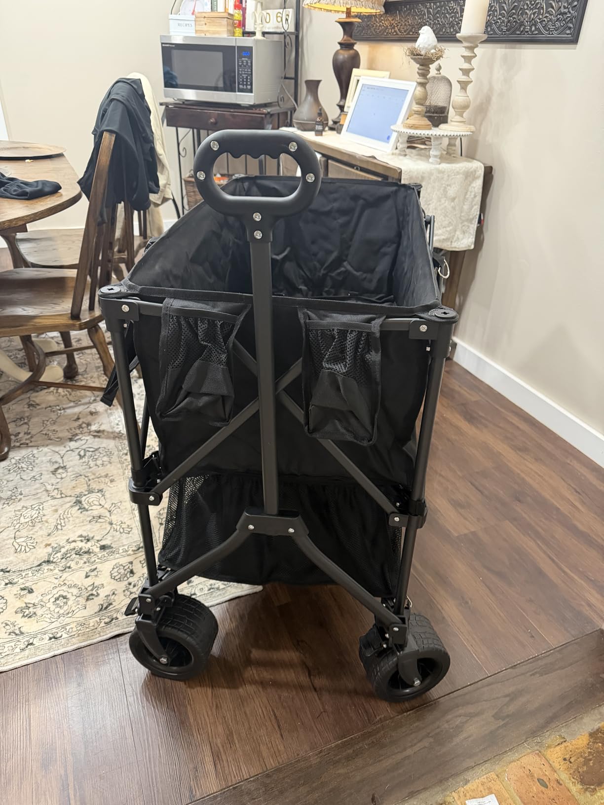 UNITON Double Decker Wagon 600lb Capacity & 400L Collapsible Sports Wagon with Big Wheels 54