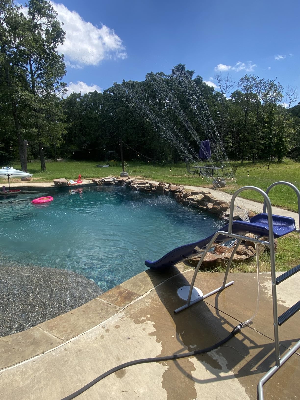 6' Water Wave Slide with 6' Sliding Tarp for Backyard Fun. Easy Assembly, Free Standing Slide with Built in Adjustable Water Sprinkler. 67