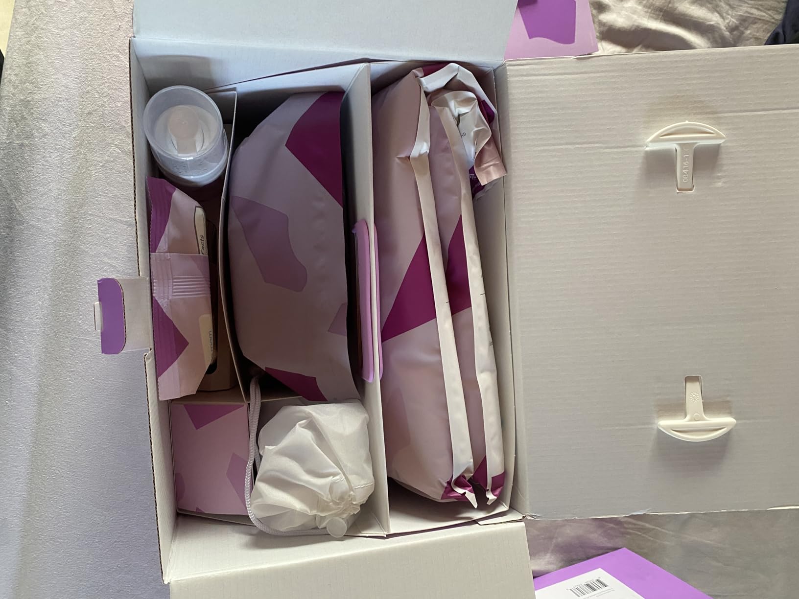 Frida Mom 11pc Postpartum Essentials Kit Gift Set, Hospital Bag Must Haves for New Mom, Includes 4 Disposable Postpartum Underwear, 4 Ice Maxi Pads, Perineal Healing Foam & 24 Pad Liners & Peri Bottle customer photo 1
