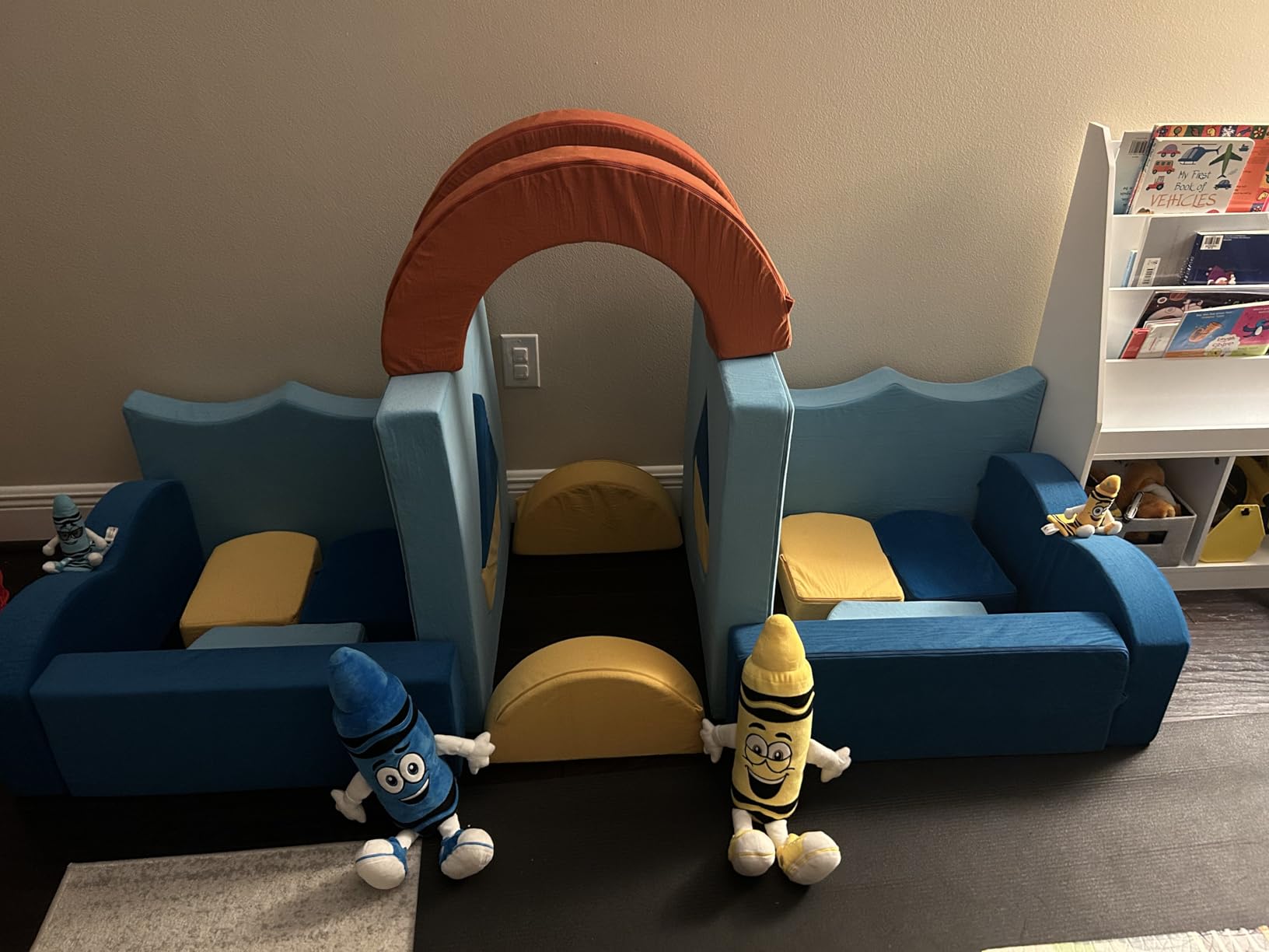 Erament 22Pcs Modular Kids Play Couch for Toddler - Kids Sofa Bed for Playroom, Convertible Furniture Ocean Theme Modular Sofa Building Fort for Inspiring Creativity customer photo 1