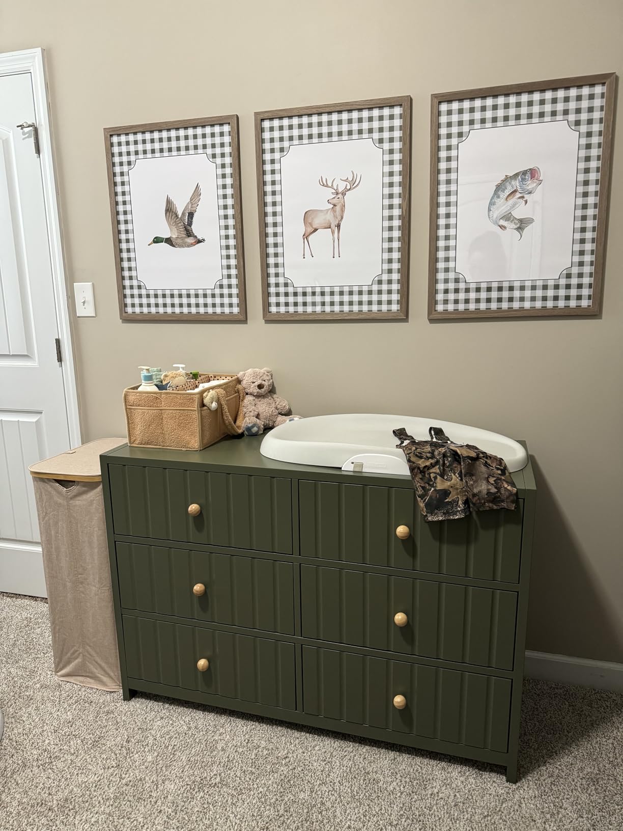 Graco Teddi 3 Drawer Chest with Changing Table Topper (Olive) - GREENGUARD Gold Certified, Interlocking Drawer System, Pre-Installed Drawer Tracks for Easier Assembly customer photo 1