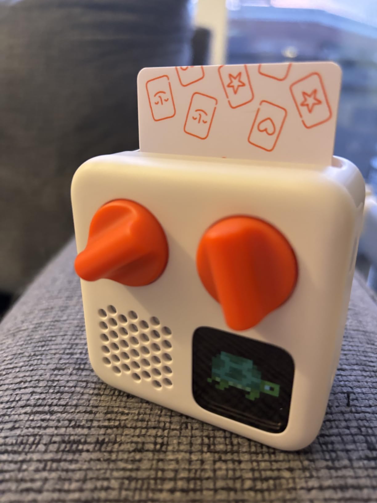 Mini (2024 Edition) + Make Your Own Card - Kids Screen-Free Bluetooth Audio Player, All-in-1 Travel Device Plays Stories Music Podcast Radio Ok-to-Wake Clock, Use as Speaker or with Headphones customer photo 1