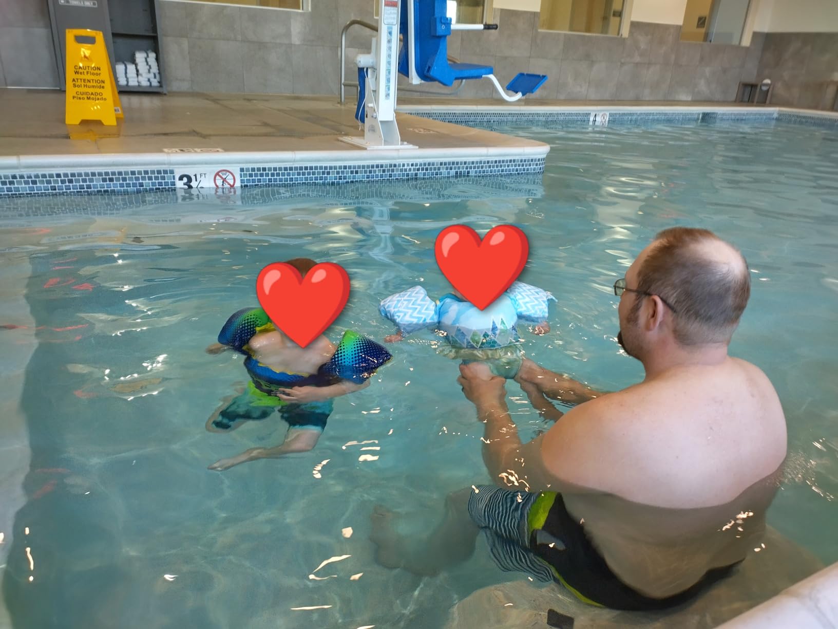 BLUEMARS Toddler Swim Vest for Kids Ages 2-7, Toddler Floaties with Arm Wings, USCG Approved Kids Pool Swim Vest for Boys Girls, 30-50 lbs customer photo 1