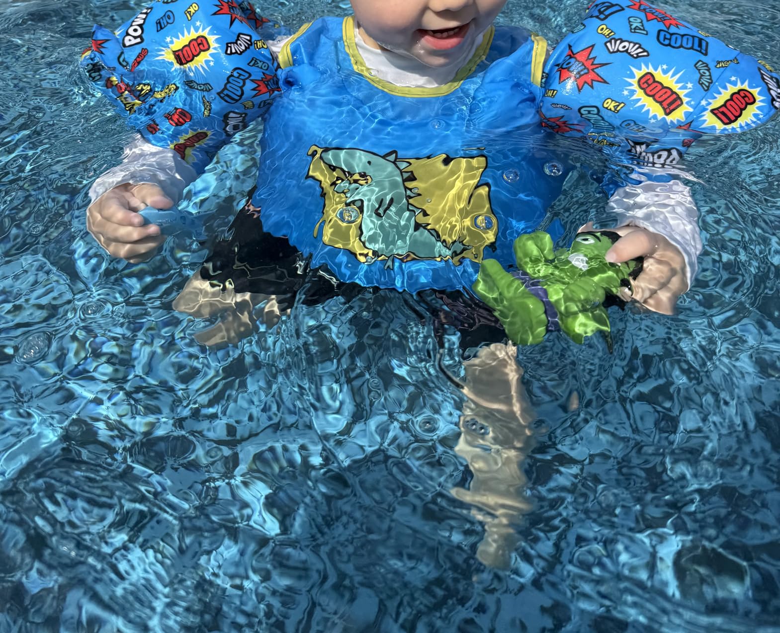 BLUEMARS Toddler Swim Vest for Kids Ages 2-7, Toddler Floaties with Arm Wings, USCG Approved Kids Pool Swim Vest for Boys Girls, 30-50 lbs customer photo 2