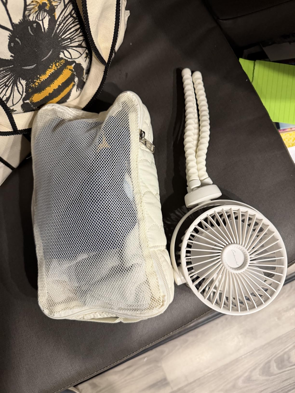 Baby Diaper Bag Organizer Pouches - 2 Pack Waterproof Pod Hanging Diaper Bag Mesh Bag Reusable, Washable for Baby Cloth Diapers customer photo 1