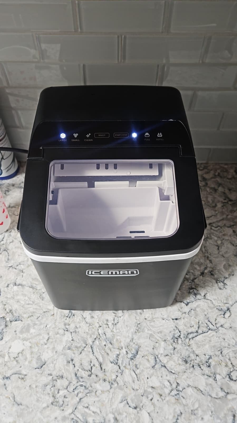 Iceman Pebble Ice Machine, Countertop Nugget Ice Maker Produces Chewable Pellet Ice in 20 Minutes, 33lbs/Day, Stainless Steel customer photo 1