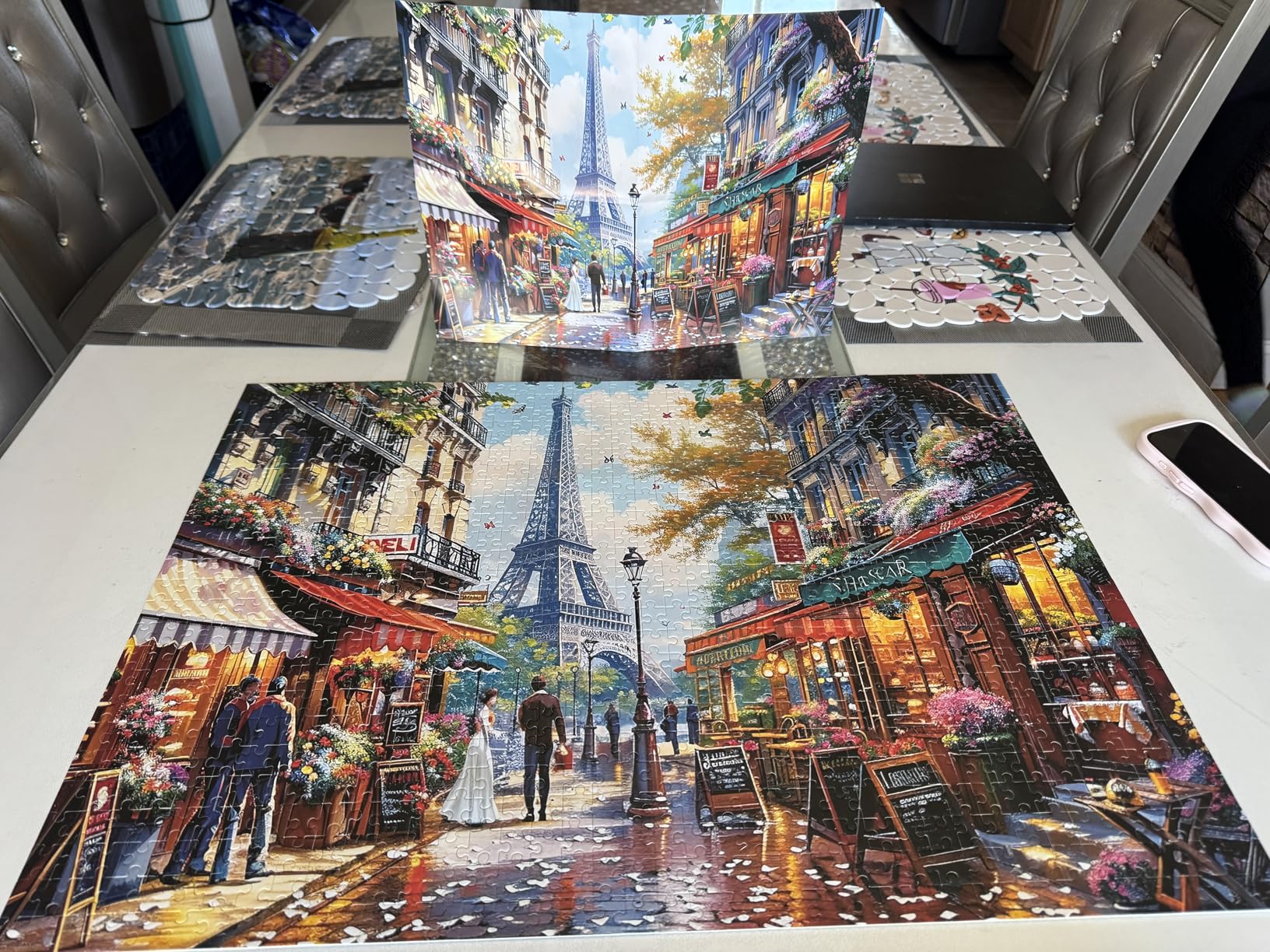 1000 Pieces Puzzle for Adults - Charming Paris Puzzle for Adults Children - Recycled Paper Jigsaw Puzzle 1000 Pieces - Fun and Challenging Family Game Great Gift Idea, Finished Size is 28 * 20 in customer photo 2