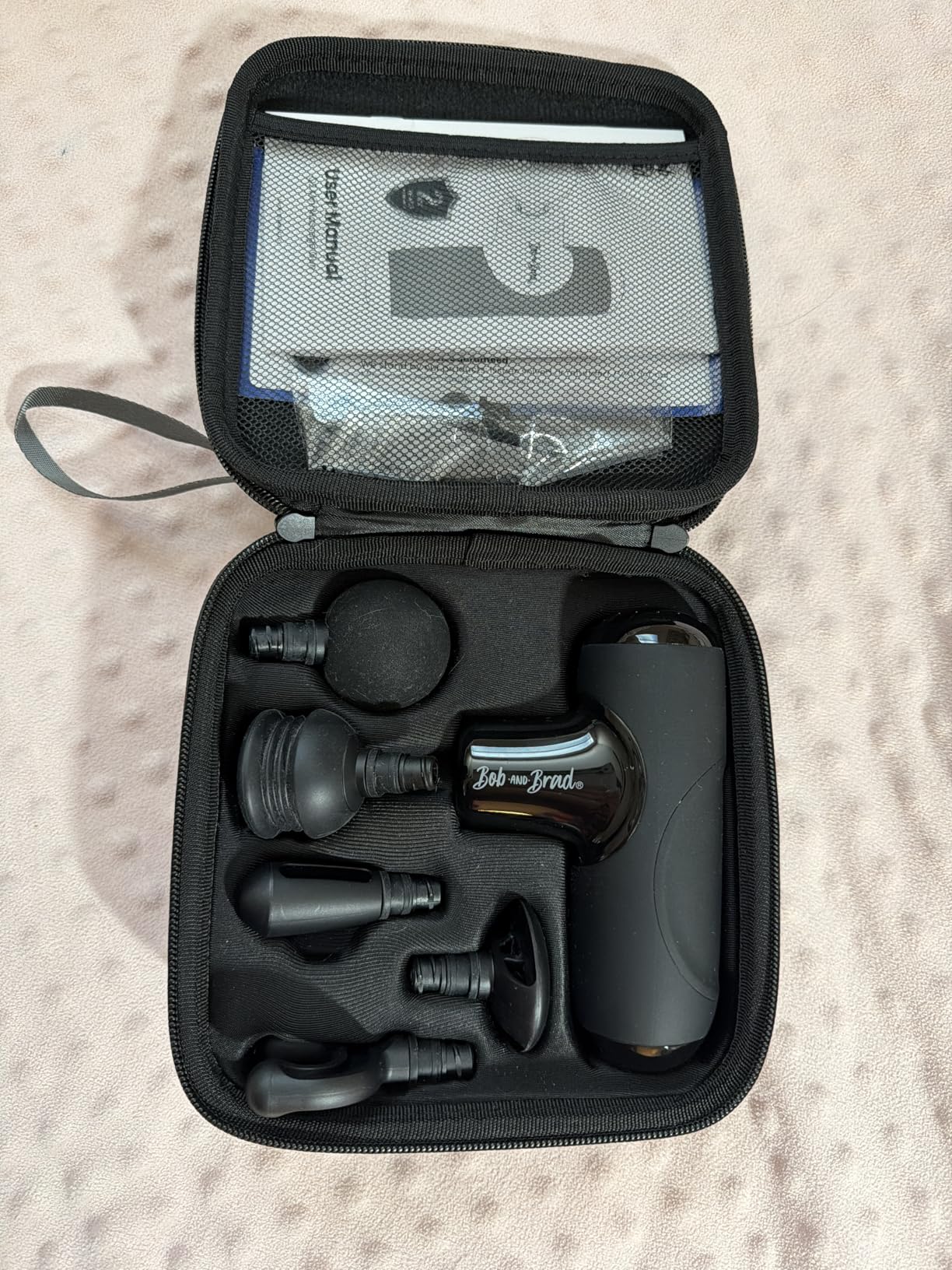 BOB AND BRAD Q2 Mini Massage Gun for Women - Portable Muscle Pain Relief, Powerful Deep Tissue Percussion Massager, Ultra Quiet Handheld Massager, Designed for Travel - Red customer photo 2