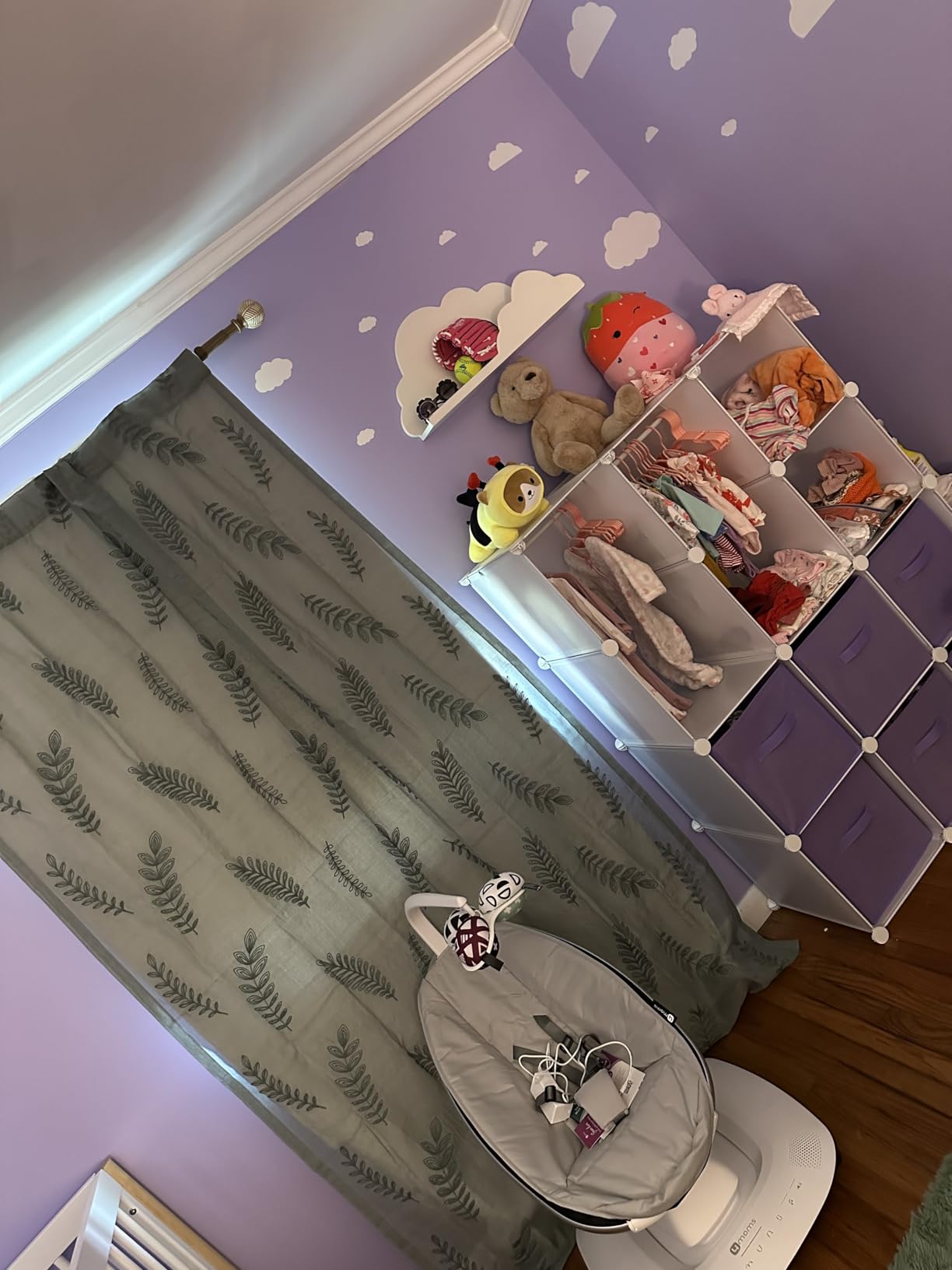 CUBEDIY Baby Closet Organizer for Nursery: Durable Baby Wardrobe for Closet - Customizable Baby Dresser Amoire Shelves - Waterproof Shelf Clothes Organizer w/Wall Fixation (White) customer photo 2