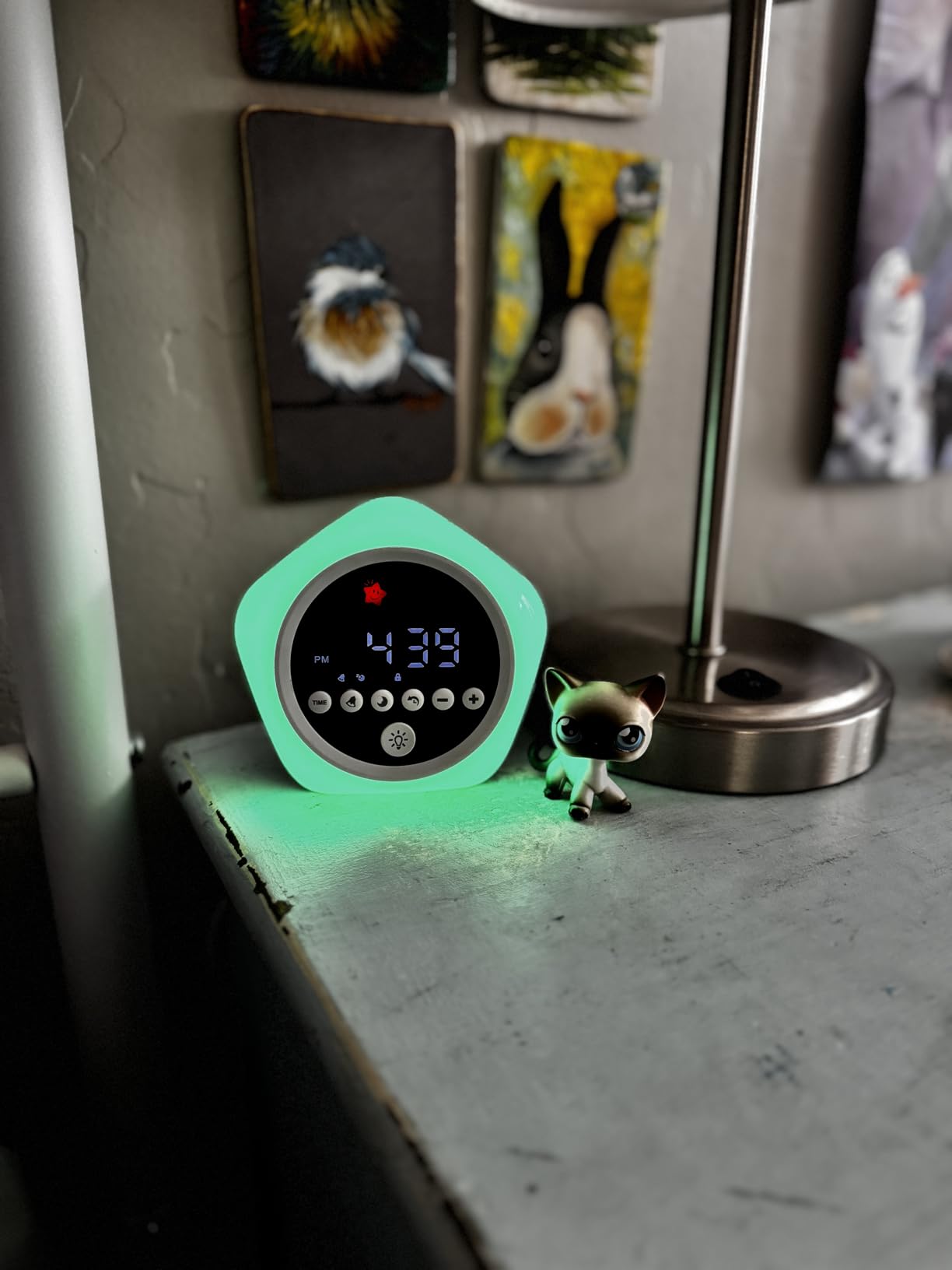 Kids Alarm Clock, Ok to Wake Clock with Green Light Red Light, Toddler Sleep Training Clock for Children customer photo 1