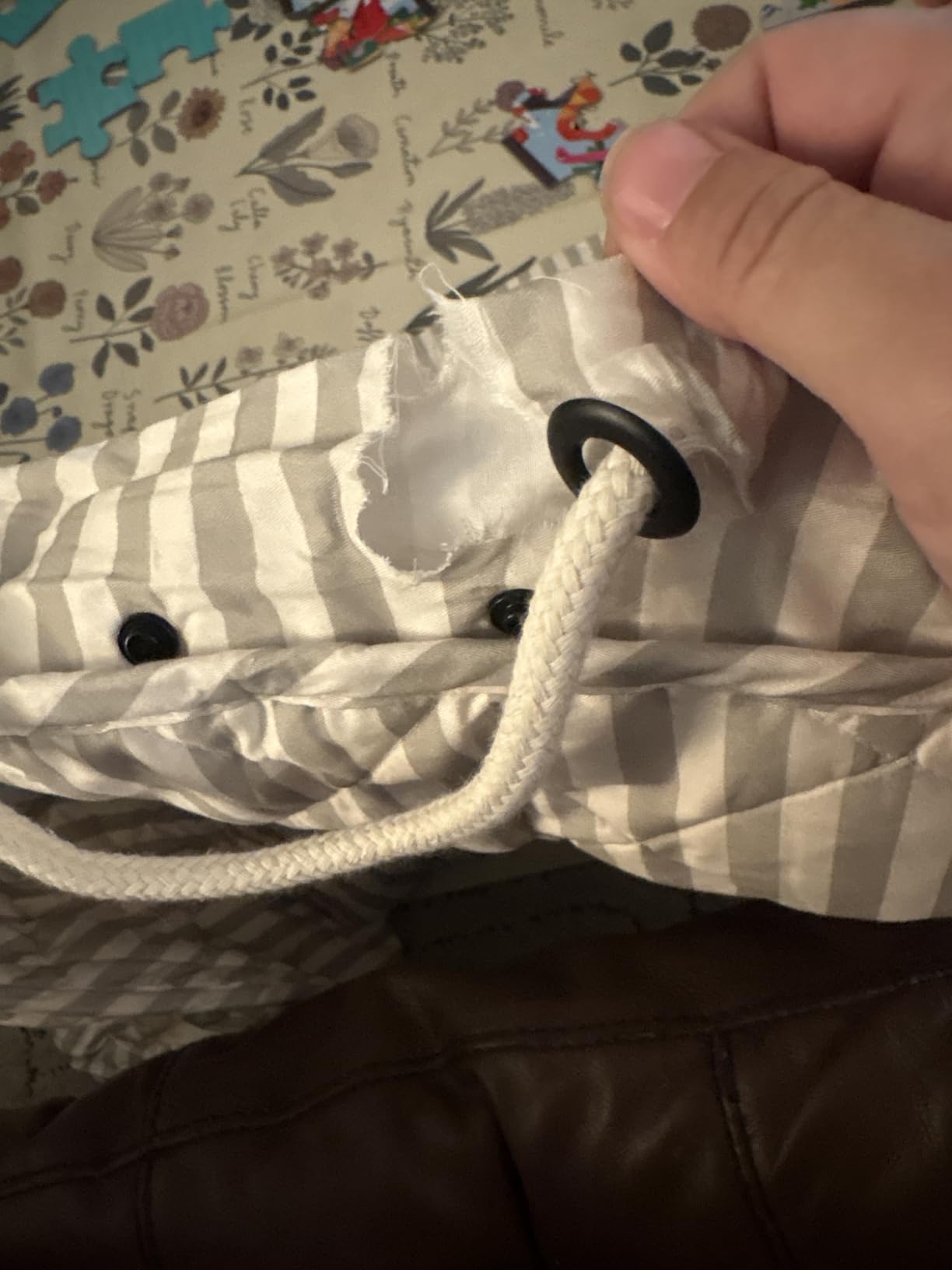 Blooom 2-in-1 Quilted Baby Play Mat & Storage Bag | Portable, Soft, and Convenient | Perfect for Travel & On-The-Go | Portable Play Mat for Baby & Toddler | Oekotex Cotton (Birds, 47 Inches) customer photo 1