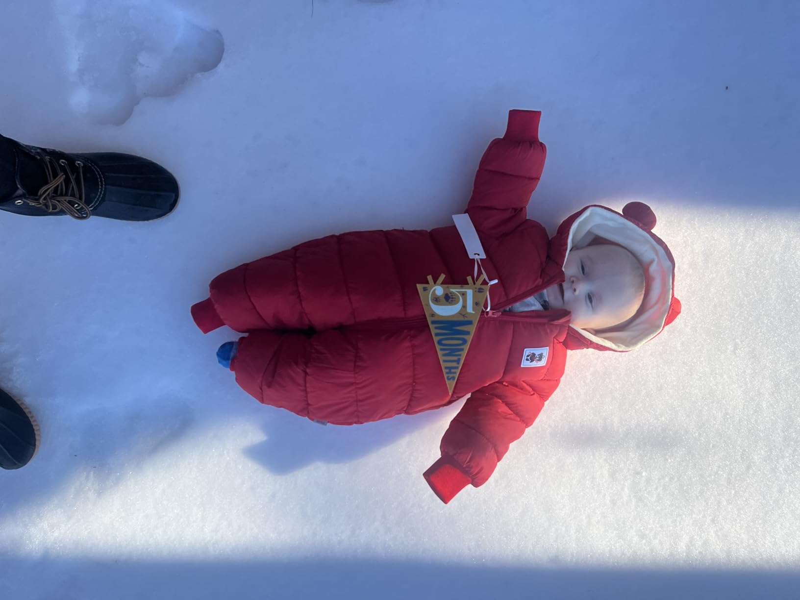 XMWEALTHY Baby Clothes Cute Infant Toddler Snowsuit Warm Newborn Boy Girl Winter Coats Hooded Zip Jumpsuit customer photo 1