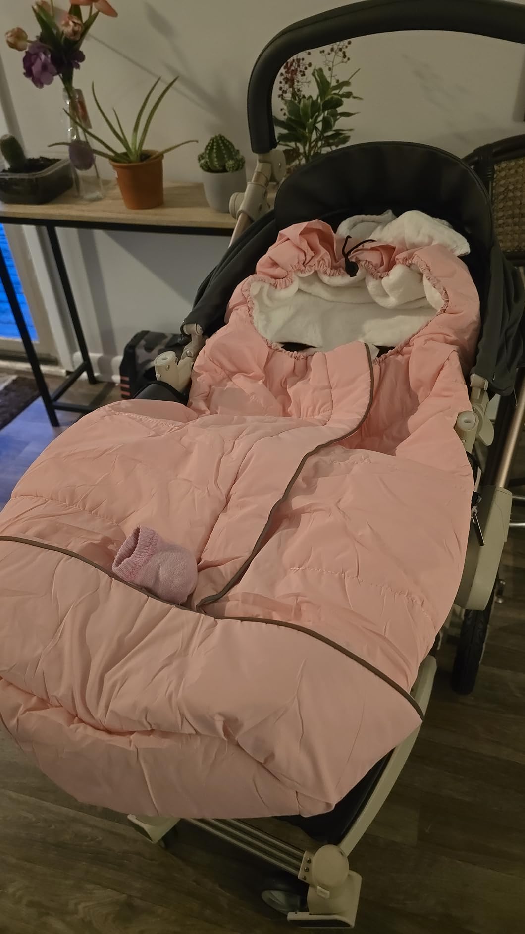 Yoofoss Winter Stroller Cover - Universal Toddler Footmuff, Water Resistant Coral Baby Stroller Bunting Sleeping Bag customer photo 1