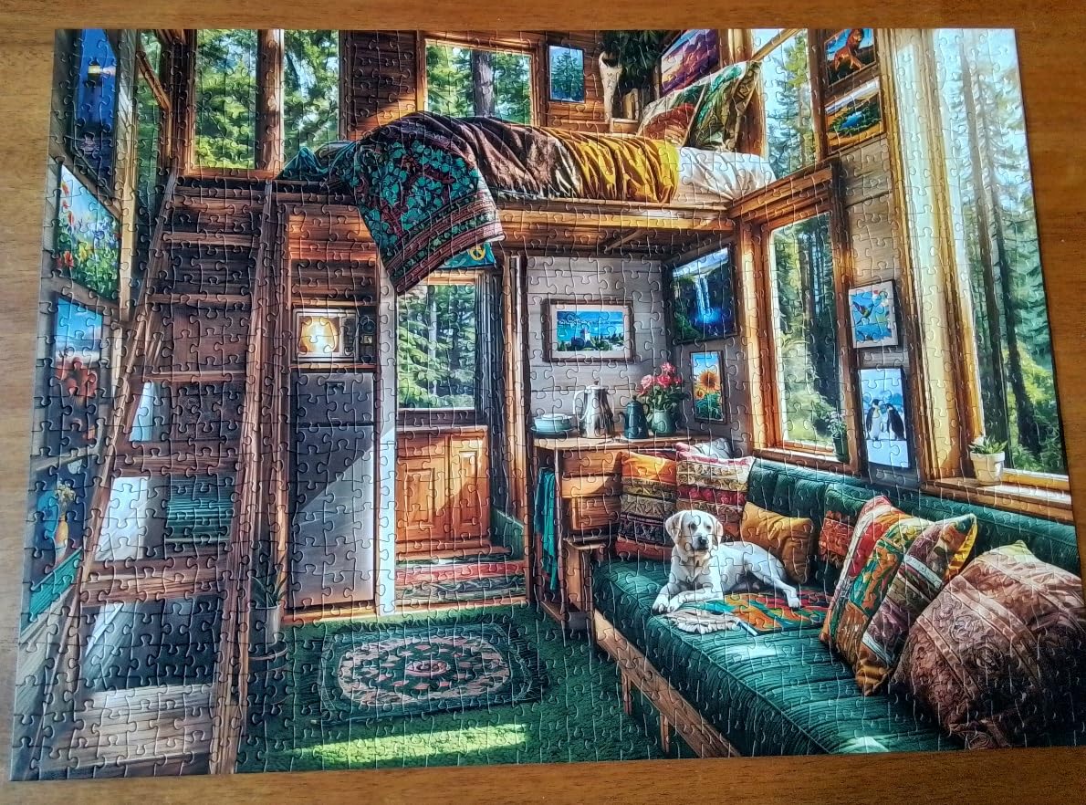 Owl Family Puzzles for Adults 1000 Pieces, Puzzles with Letters on Back, Impossible Hard Difficult Challenging, Precise Interlocking Pieces, Home Wall Decoration & Ideal Gift customer photo 1