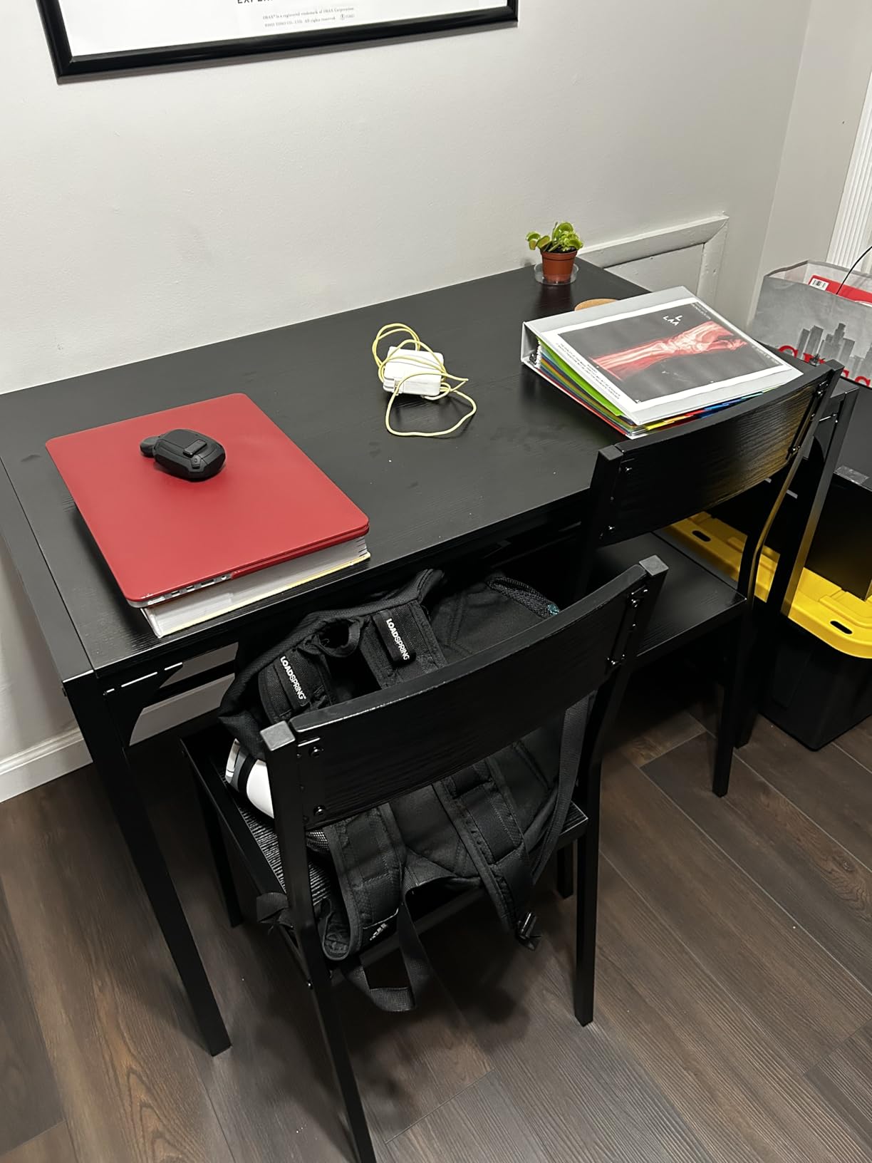 Gizoon Dining Table Set for 6 with Chairs, 7-Piece Kitchen Table Set for Small Space, Apartment, Kitchen, Dining Room, Space-Saving customer photo 1
