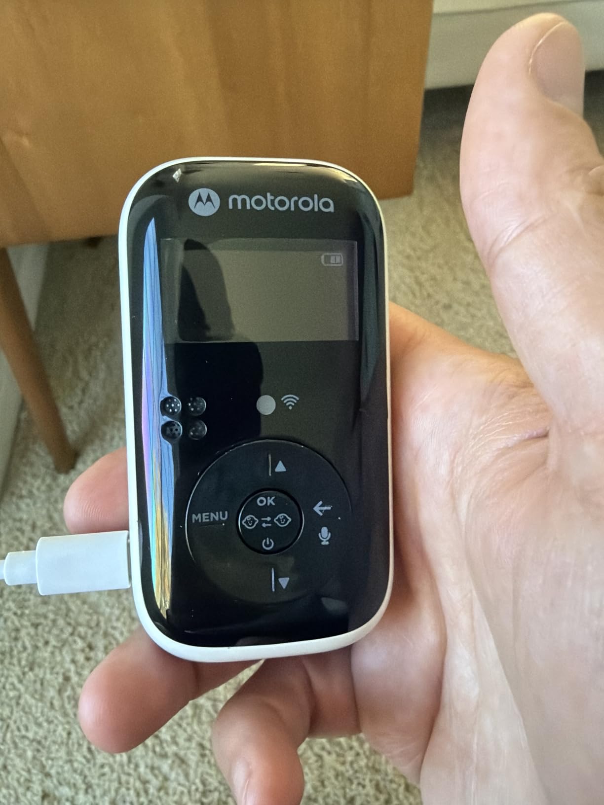 Motorola Nursery Audio Baby Monitor Dual Room HD, 1500ft Range, Night Light, 2-Way Audio, No WiFi Audio Only with Parent Unit & 2 Monitors, PIP15 customer photo 1
