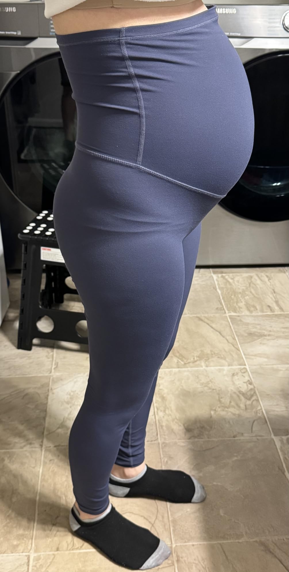 Sunzel Sunzfly Maternity Leggings for Women Over The Belly Buttery Soft Pregnancy Yoga Pants for Spring Summer Workout Lounge customer photo 2