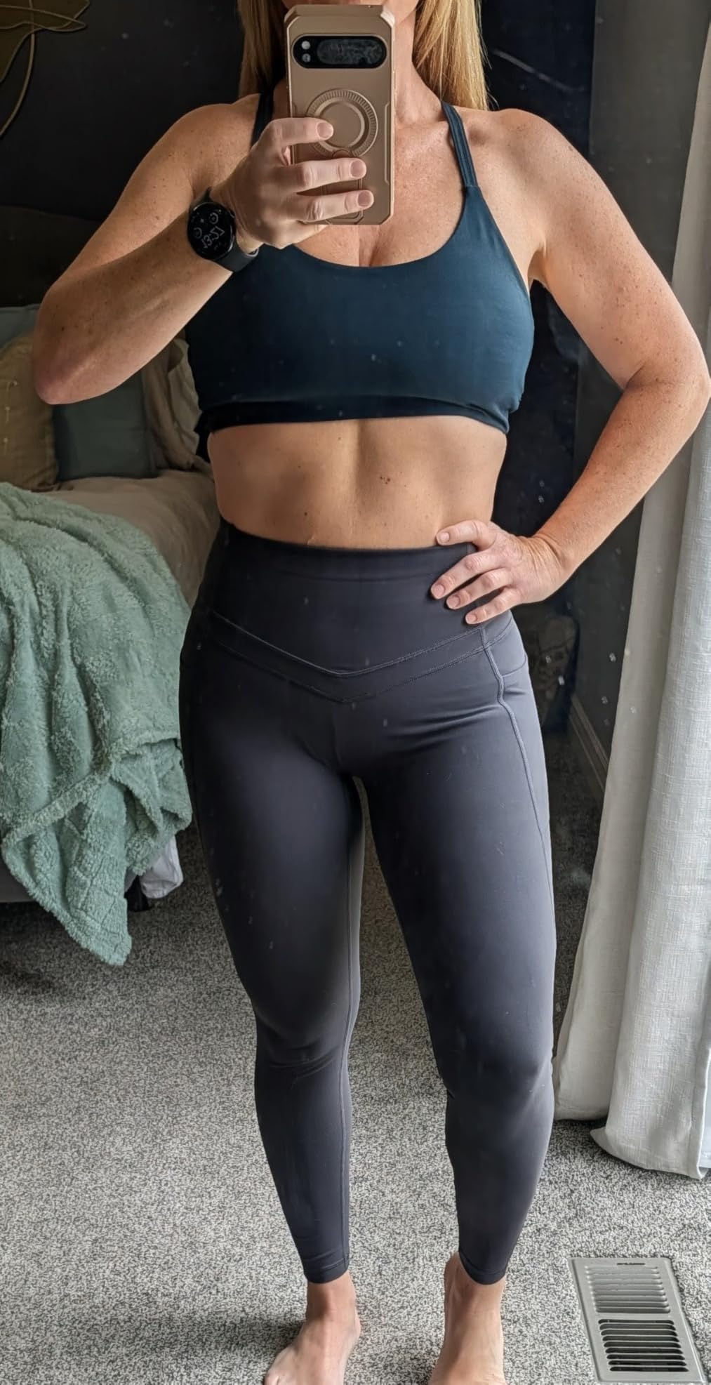 Compression Leggings with Pockets for Women Tummy Control Leggings No Front Seam Workout High Waist Yoga Pants customer photo 2