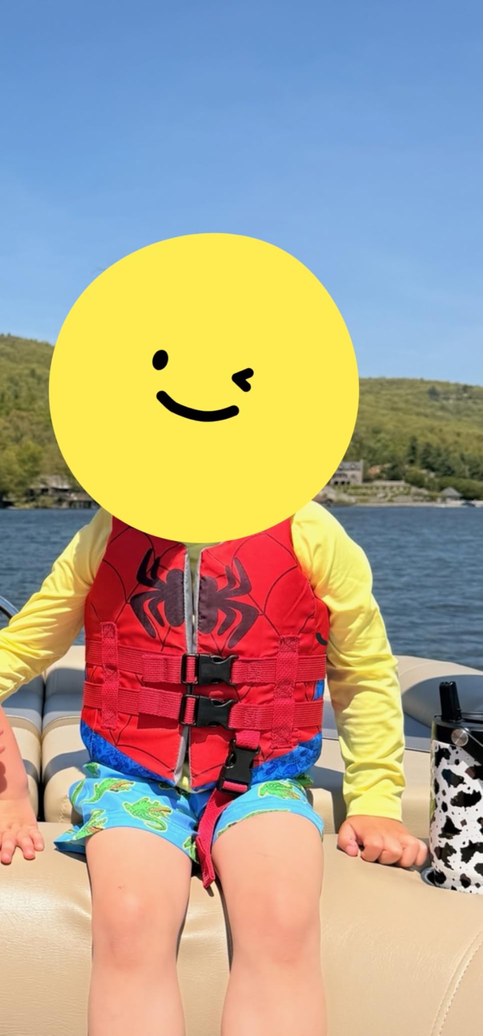 SwimWays Marvel Swim Trainer Life Jacket, US Coast Guard Approved Life Vest Kids Swim Vest, Pool Floats & Life Jackets for Kids 33-55 lbs, Spidey customer photo 2