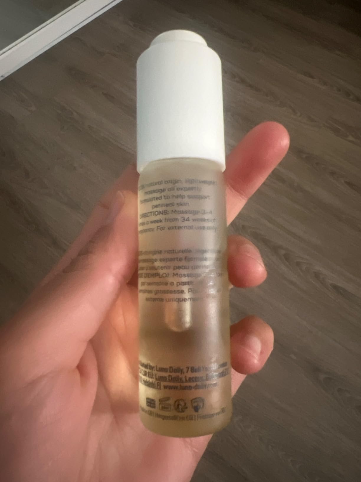 Luna Daily Birth Prep Massage Oil for Pregnancy | Perineal Skin Prep with Jojoba, Vitamin E & Rosehip | Hydrating, Firming & Moisturizing | Gentle Massage for Birth Recovery & Stretch Support, 30ml customer photo 2