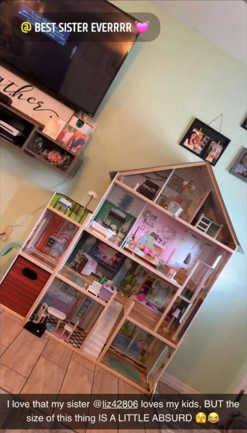 Deluxe Maui Dollhouse - Large 4-Story Dollhouse with 12 Rooms Includes 50 Accessories - Working Elevator, Wave Slide, Lights/Sounds - Fits 12-inch Dolls - Pretend Play Gift for Ages 3+ customer photo 1