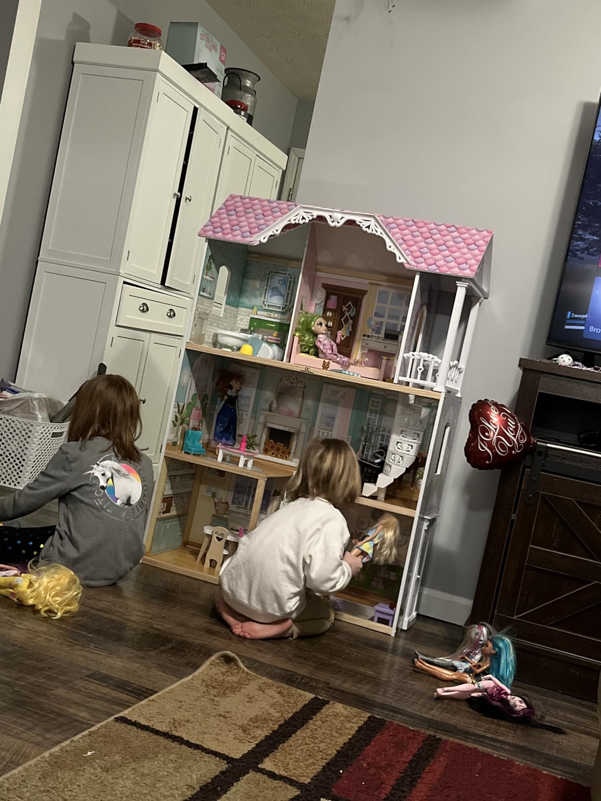 MySize Dollhouse - Large 3-Story Dollhouse with 7 Rooms Includes 12 Accessories - Fits 12-inch Dolls - Pretend Play Dream Gift for Ages 3+ customer photo 1