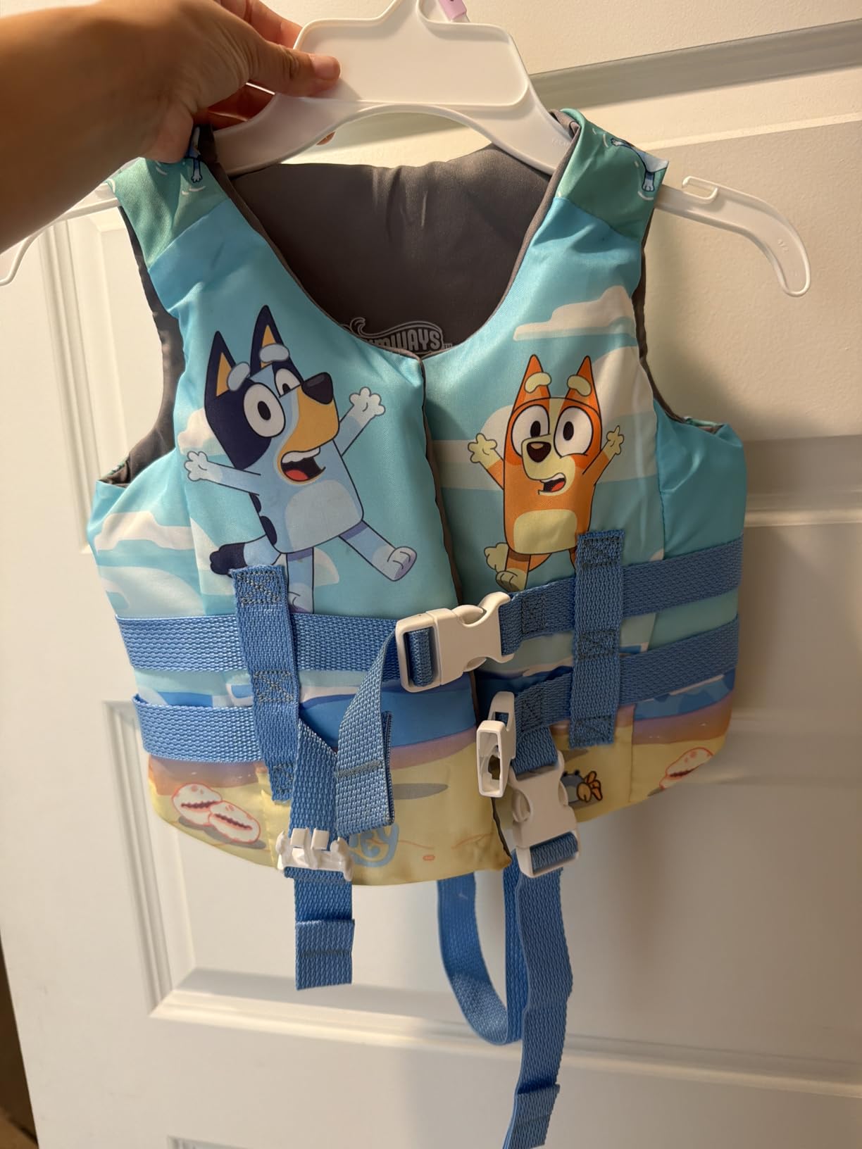 SwimWays Bluey Life Jacket, US Coast Guard Approved Kids Swim Vest, 33-55 lbs, Bluey customer photo 1