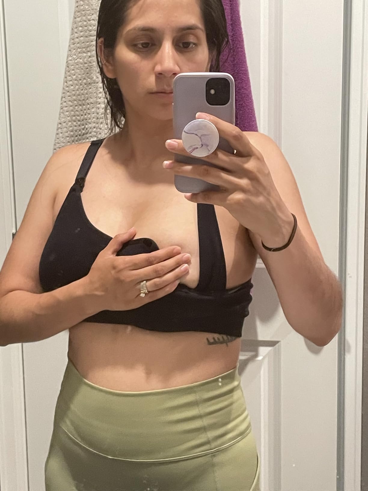 Lansinoh Kindred Bravely Nursing Bra for Breastfeeding, Comfortable & Supportive, Sizes Fit from 28B - 44I customer photo 1