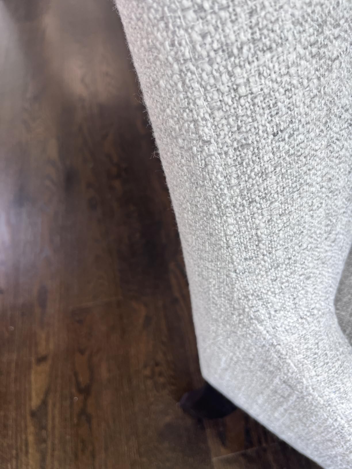 KISLOT Upholstered Dining Chairs Modern Sidechair Performance Fabric High Back Armlesschair for Diningroom Kitchen, Cream, Set of 2 customer photo 1