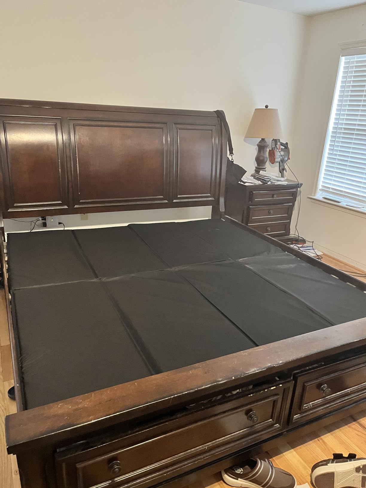 Bunkie Board 10MM, Folding Spring Box, Light and Thin, Breathable, Noise Minimizing, Moisture Resistant Bunkieboards,Bed Support Flat Noodles, Twin Size 38x75'' customer photo 2