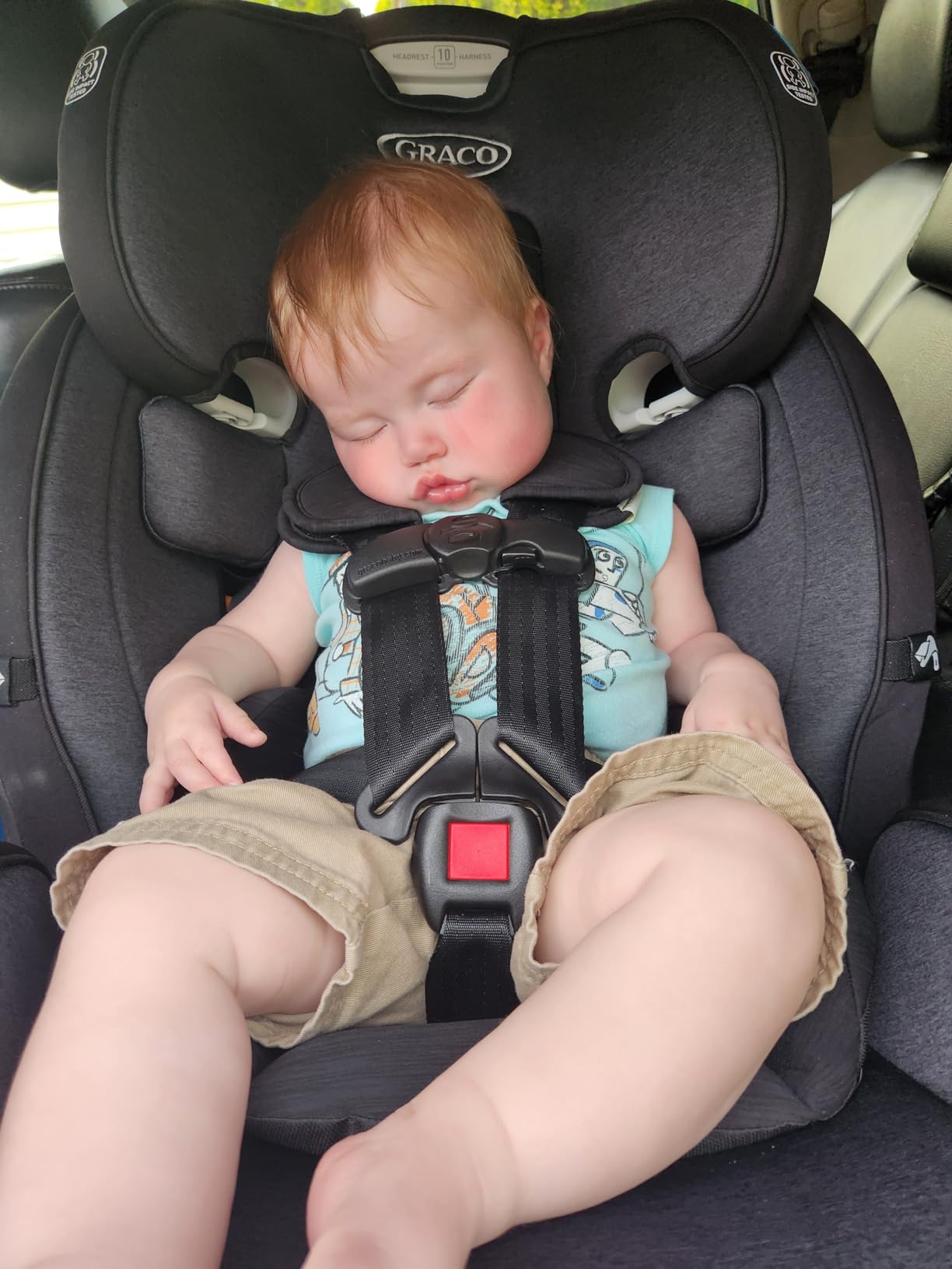 Graco Turn2Me 3-in-1 Rotating Convertible Car Seat, London, Rear-Facing Rotation Only, Forward-Facing Mode, Highback Booster Up to 100 lbs, Adjustable Headrest & Harness, Steel Reinforced Frame customer photo 1
