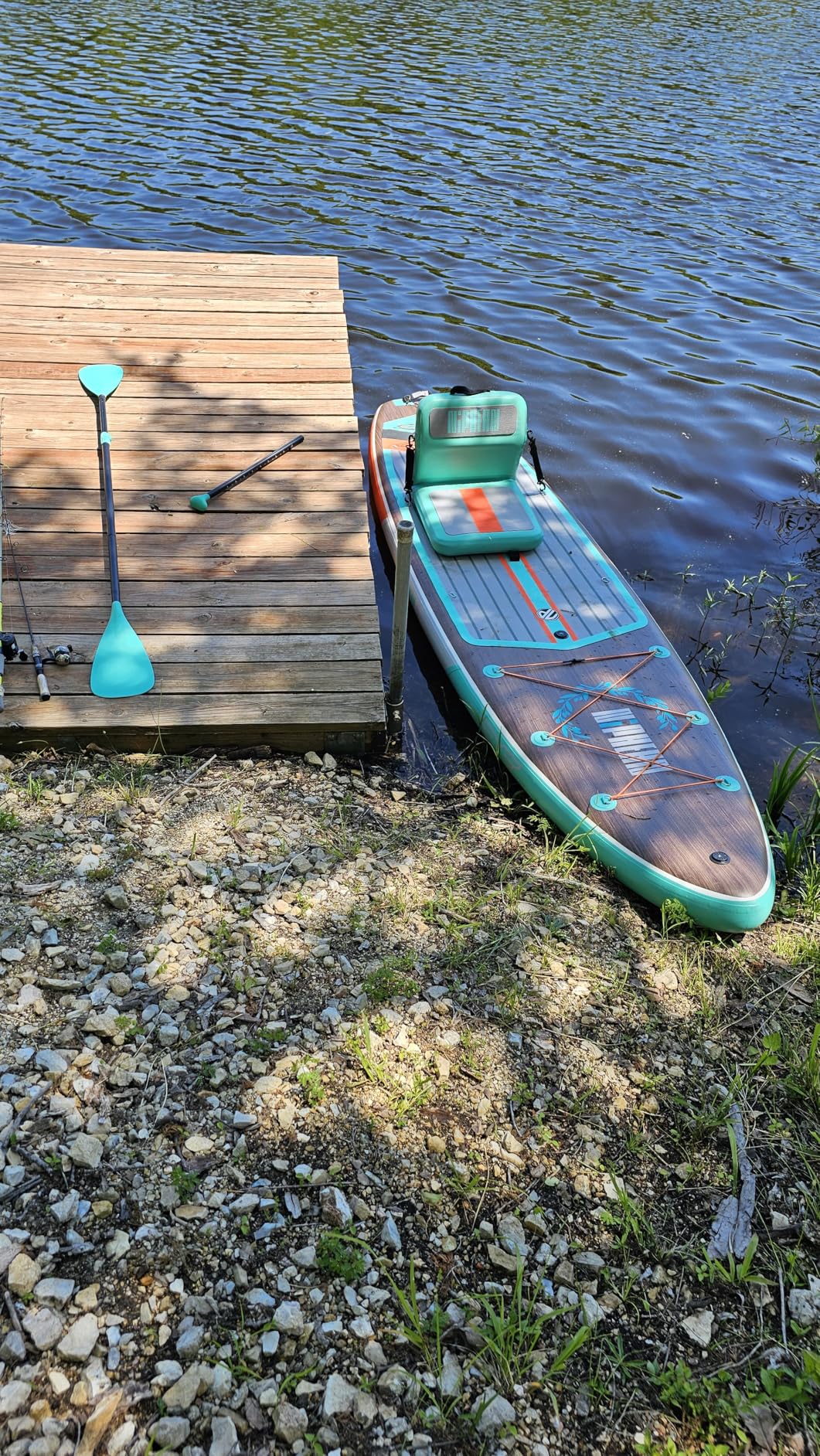 Niphean (Extra Large) Inflatable Paddle Board, SUP for 2+1 People/Family 500lbs Capacity Stand Up Paddle Board with SUP Accessories, StabilTrac Fin Non-Slip Paddleboard for Adults customer photo 2