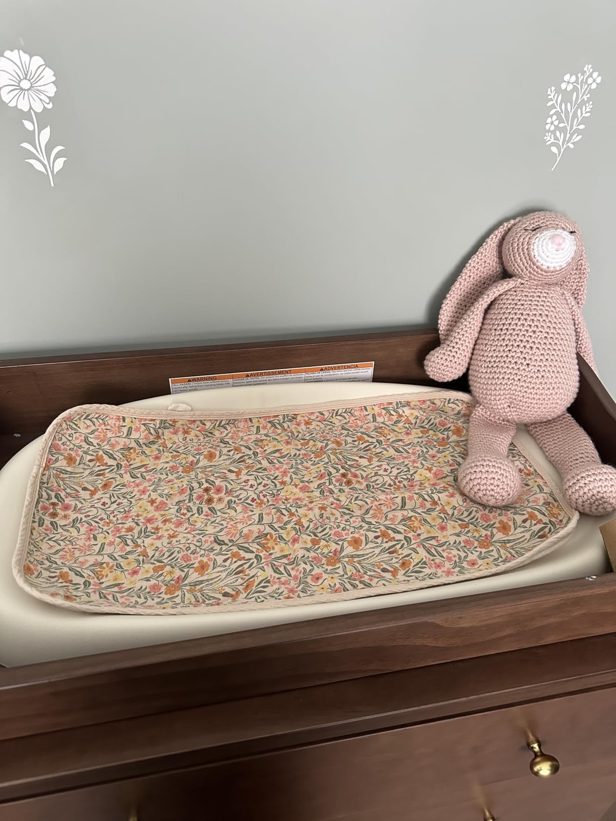 mushie Water Repellent Changing Pad Liners | Made with Organic Cotton | Set of 3 customer photo 1