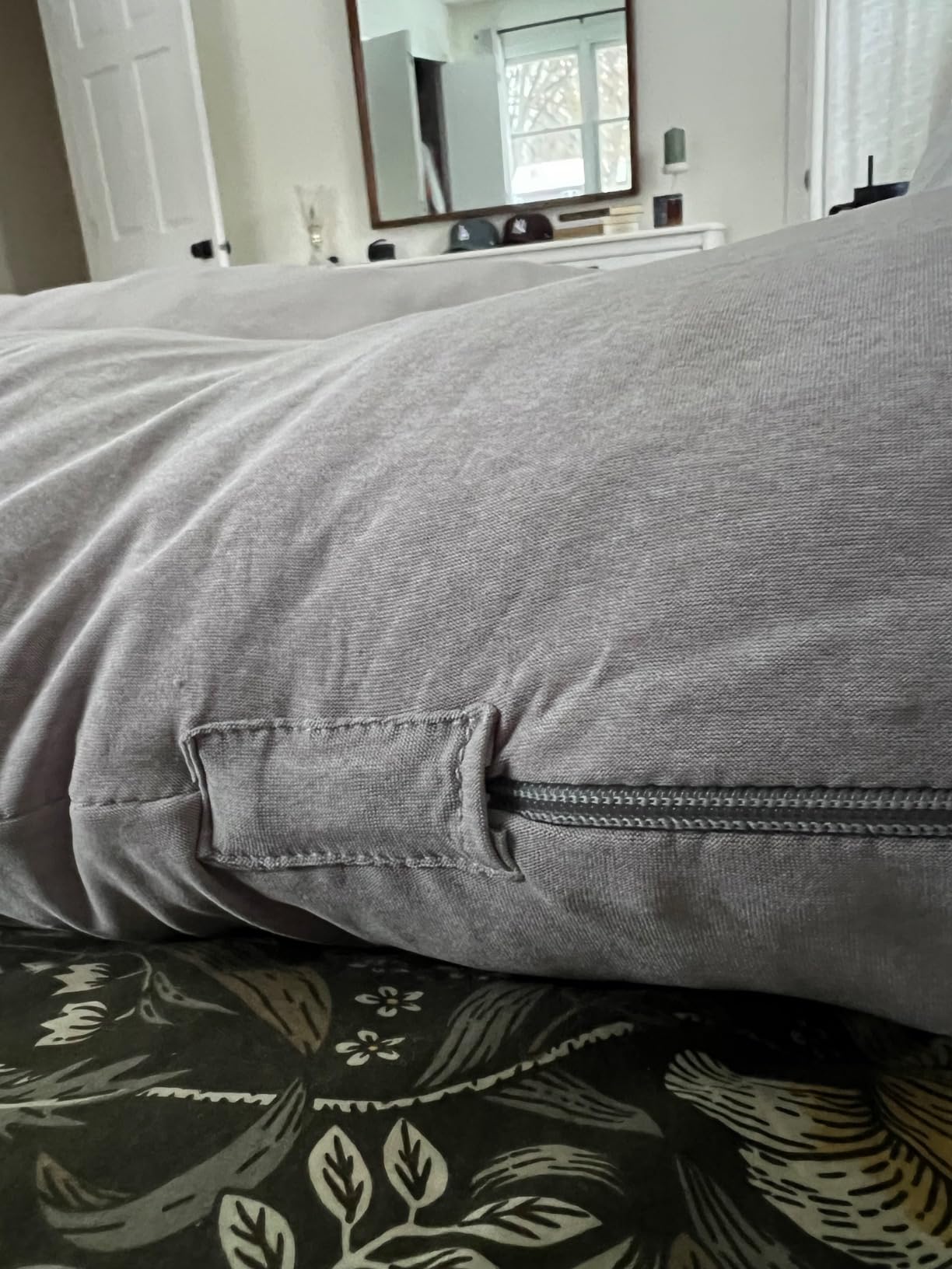 Regalo C Shaped Pregnancy Pillow for Sleeping, Full Body Maternity Pillow with Removable Cover, Support for Back, Belly, Hips & Legs, Body Pillow for Side Sleepers, Gray customer photo 1