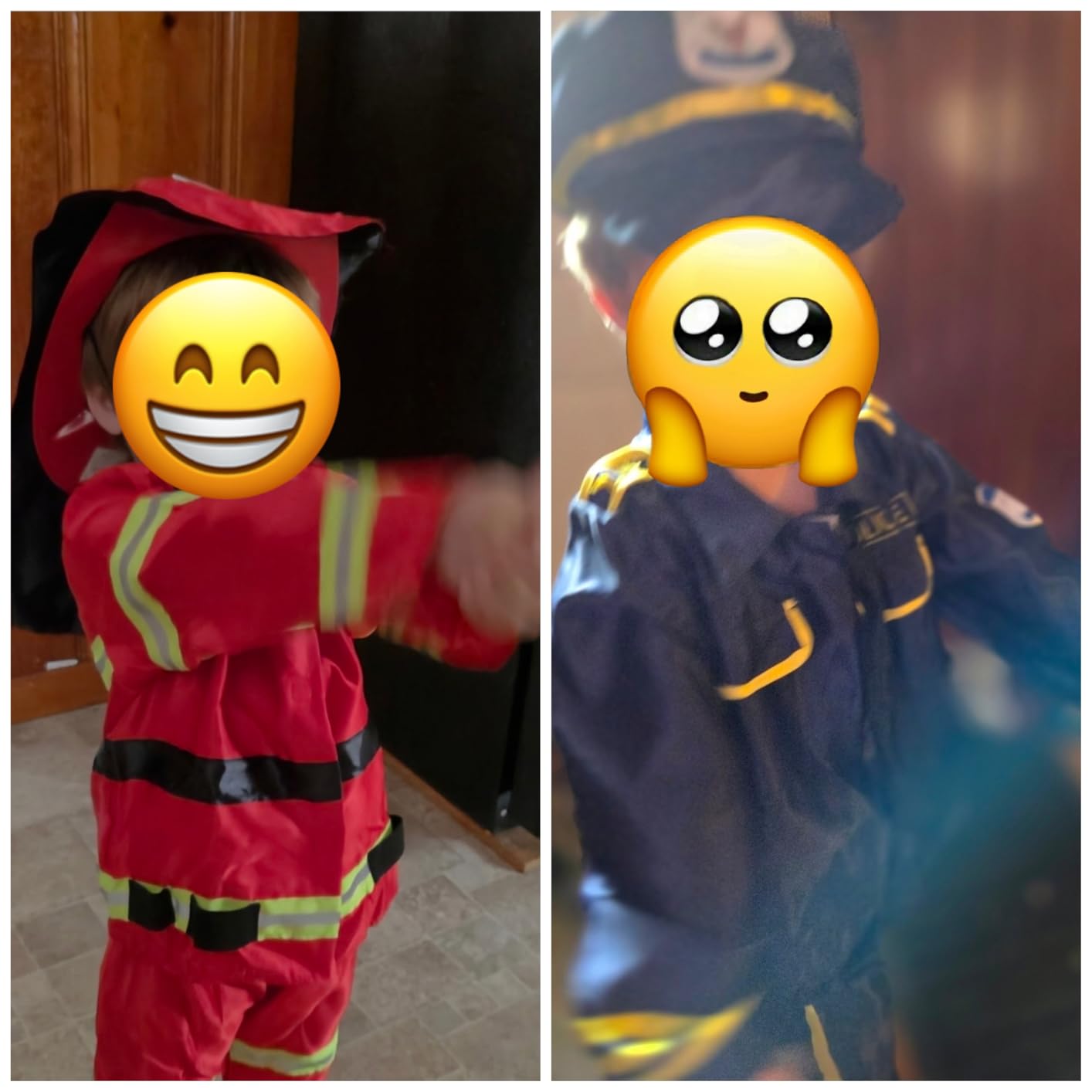 14Pcs Toddler Dress up Clothes, Boys Dress up Costumes for Play, Kids Dress up Set with Firefighter, Construction Worker, Chef, Police Costume for 3-6 Years Old customer photo 2