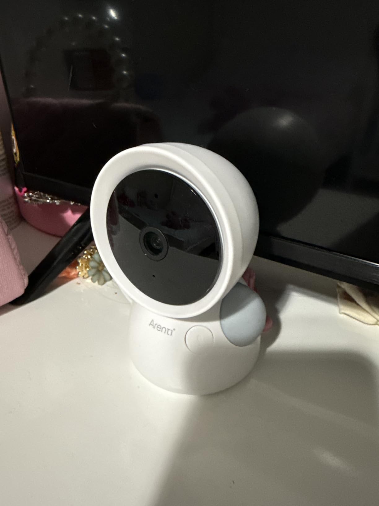ARENTI Baby Monitor, 2K/3MP WiFi 6 Camera and Audio, 5-inch Wireless Screen, Smartphone App, Super Night Vision, Crying Detection, Auto Tracking, Temp&Humidity Sensor, Cloud&SD Card Storage (D3 Kit) customer photo 1