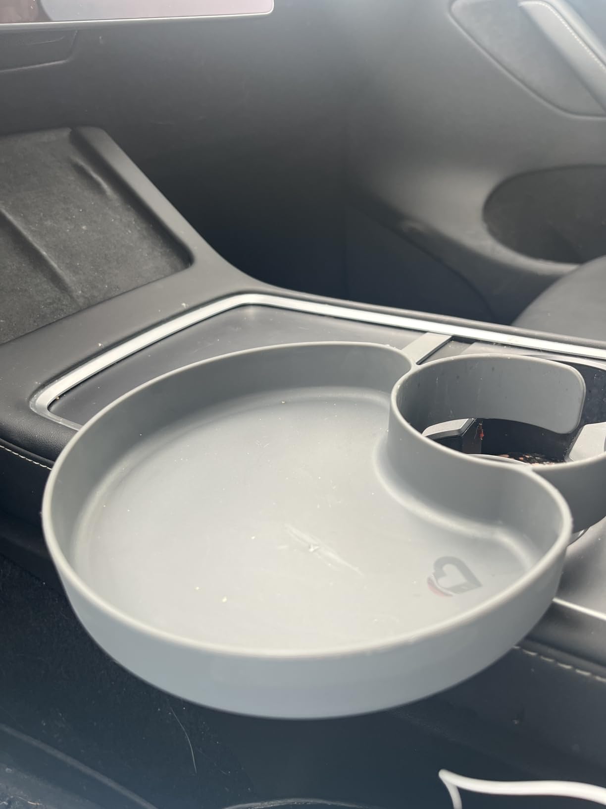 Munchkin Carseat Tray - Toddler Travel & Road Trip Accessory for Mess-Free Snacking in The Car, Grey customer photo 2