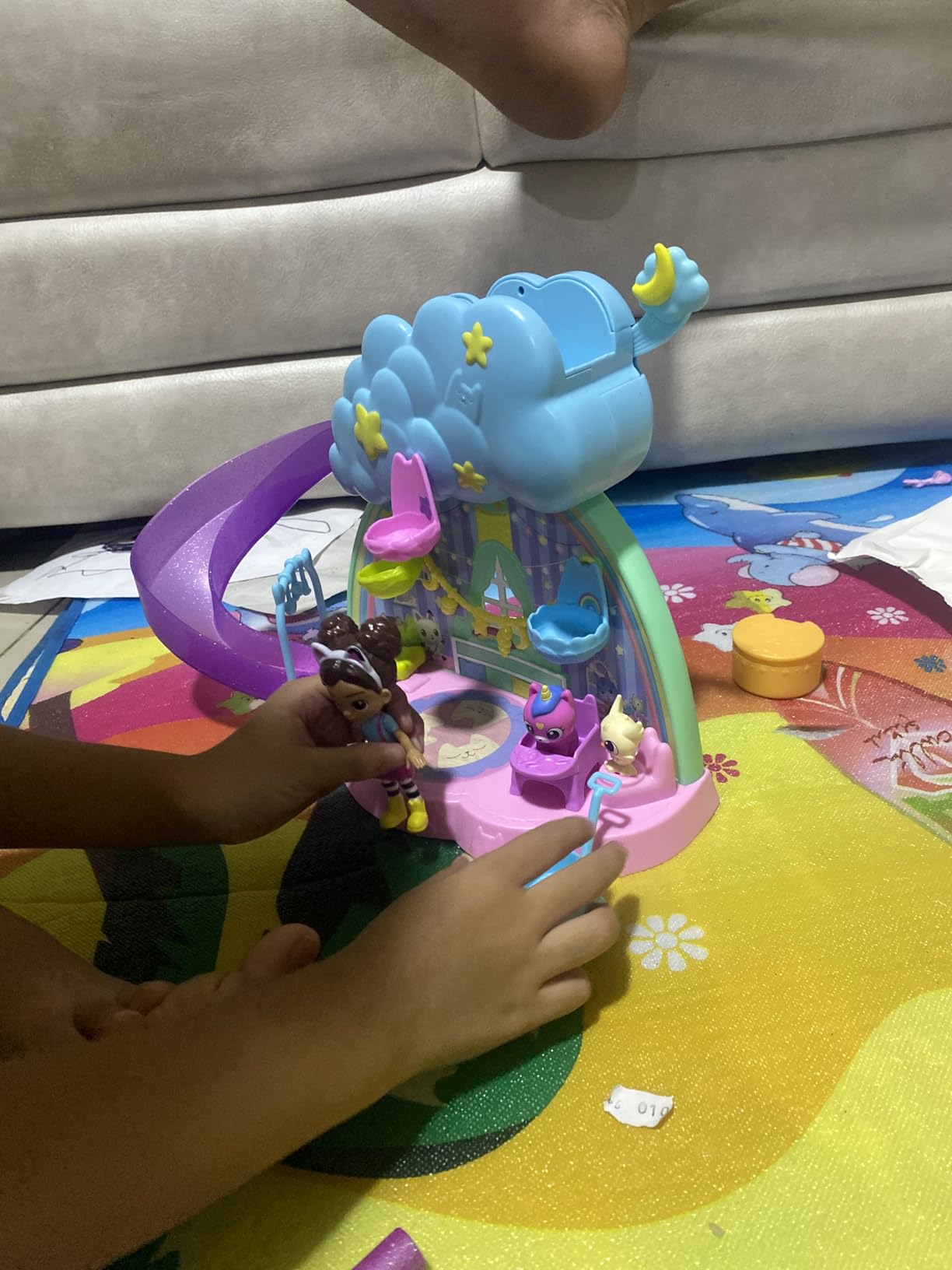 Gabby's Dollhouse Kitty Care Ear Purrfect Playroom - 17-Piece Playset with 4 Toy Figures, Dollhouse Furniture, Doll Accessories & Baby Doll Stuff for Kids Ages 3+ customer photo 2