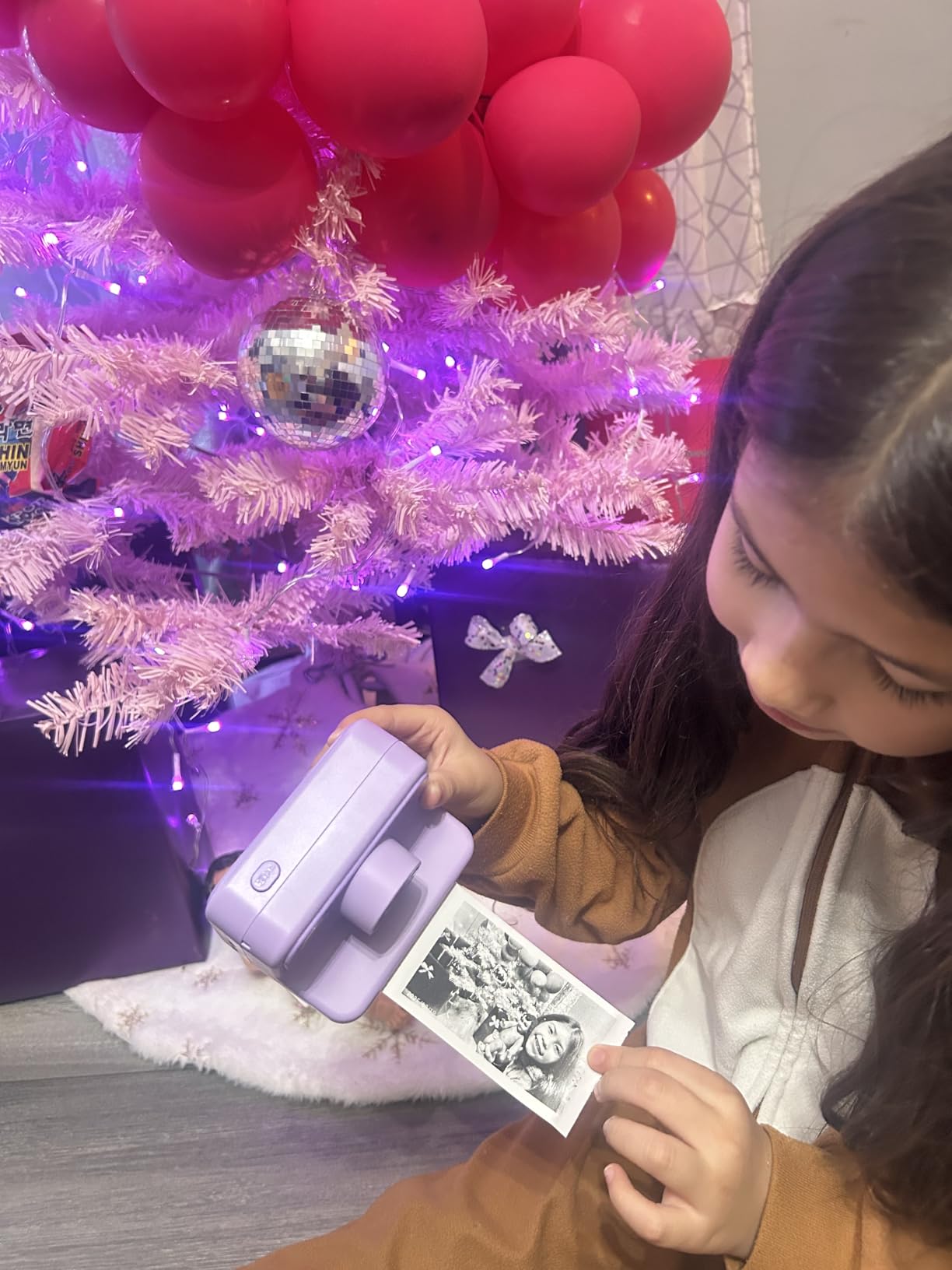 Kids Camera Instant Print, Christmas Birthday Gifts for Girls and Boys, Kids Camera 1080P HD Video Digital Camera, Toddler Toy for 3-12 Years Old, Black customer photo 2