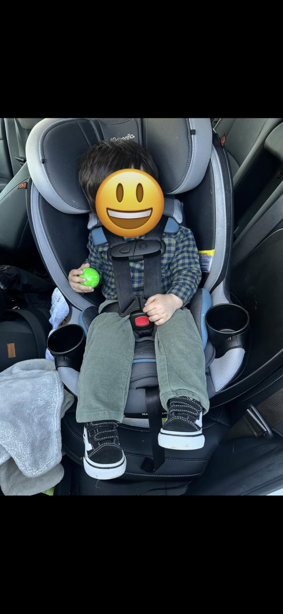 Evenflo Revolve360 Slim 2-in-1 Rotational Car Seat with Quick Clean Cover (Stow Blue) customer photo 1