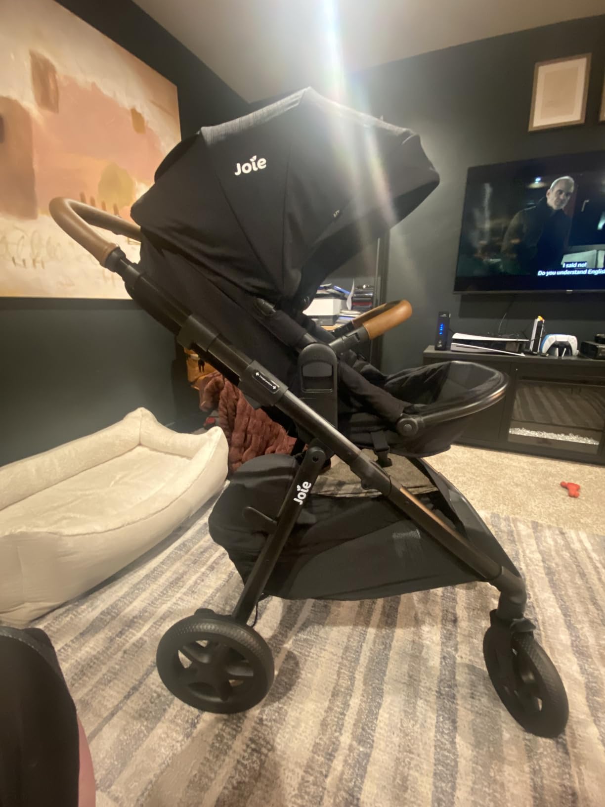 Joie Ginger and Mint Latch Travel System - 4-in-1 Travel System with Base-Free Infant Car Seat & Stroller, Built-in Latch for Easy Install and an Included All-Terrain Stroller (Shale Dark) customer photo 2