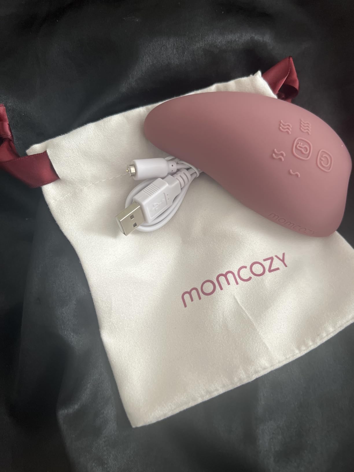 Momcozy A1Pro Lactation Massager, Deep Vibration & Rapid Heating for Clog Relief & Efficient Pumping, Breastfeeding Essentials with Memory Function & Fast Charging, for Postpartum Mom customer photo 1