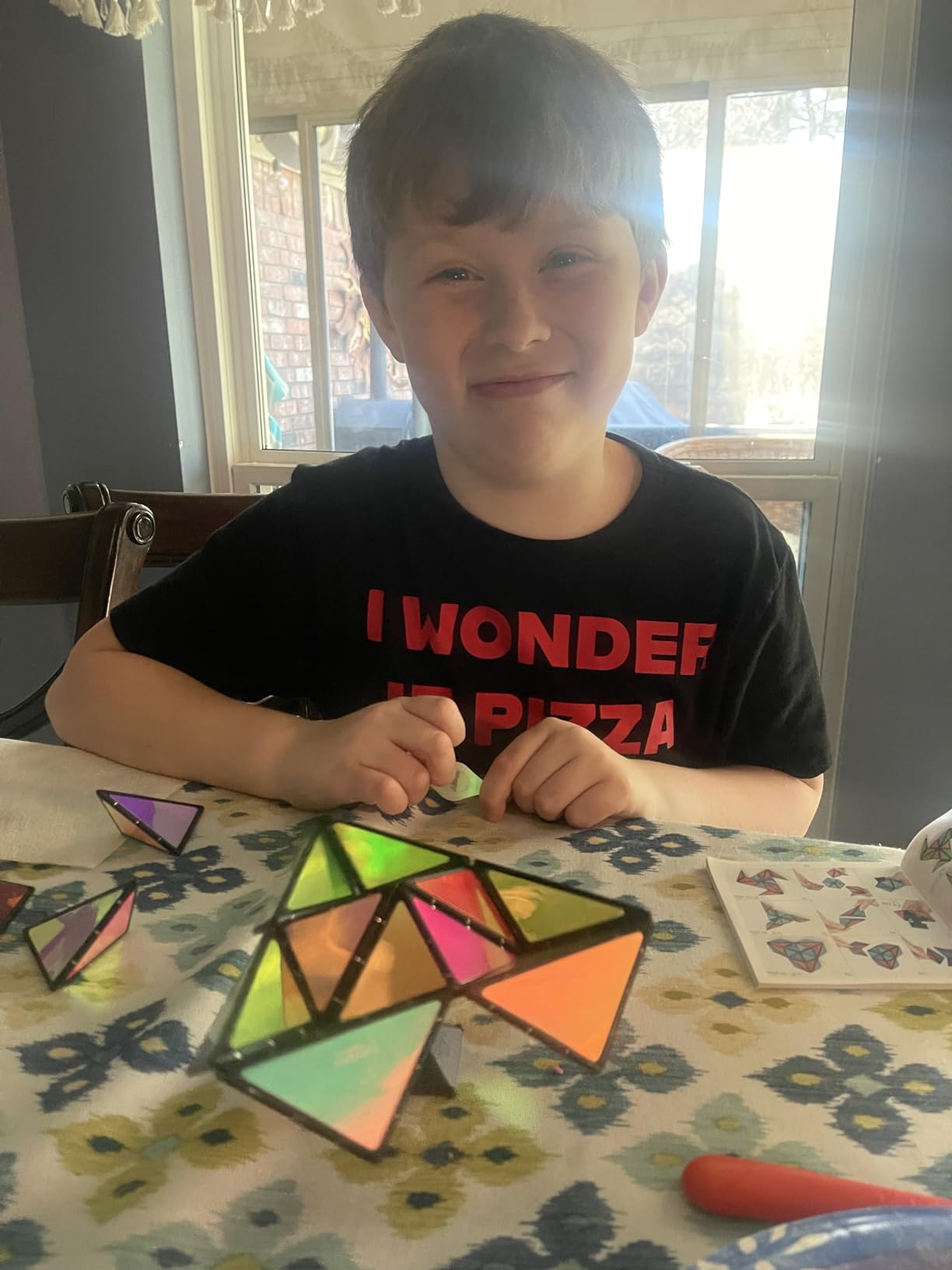TOSY Magnet Pyramid Stone - 1 Cube Transforms into 1 Billion Shapes (Bunny, Egg Basket, Flowers, Heart), Easter Birthday Gift, 12 pcs, 243 Magnets, Holographic Design, Puzzle/STEM Toy customer photo 2